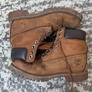 brown timberland boots mens size 8